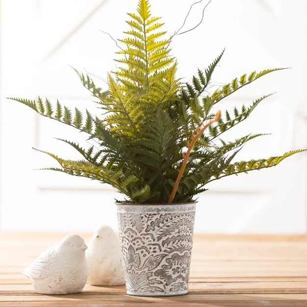 Artificial Plump and Full Potted Fern 24