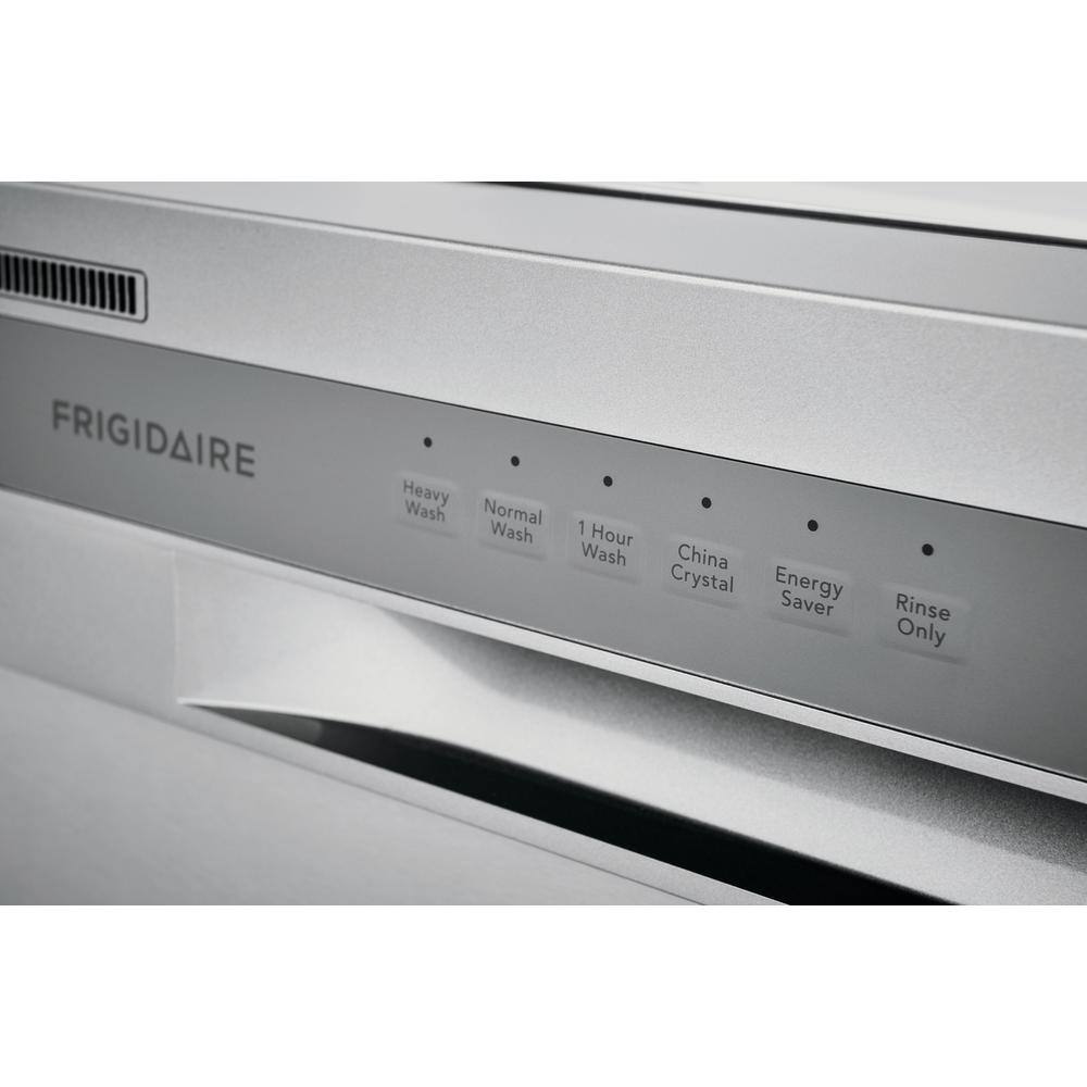 Frigidaire 24 in. Stainless Steel Front Control Tall Tub Dishwasher with Stainless Steel Tub 52 dBA FFBD2420US