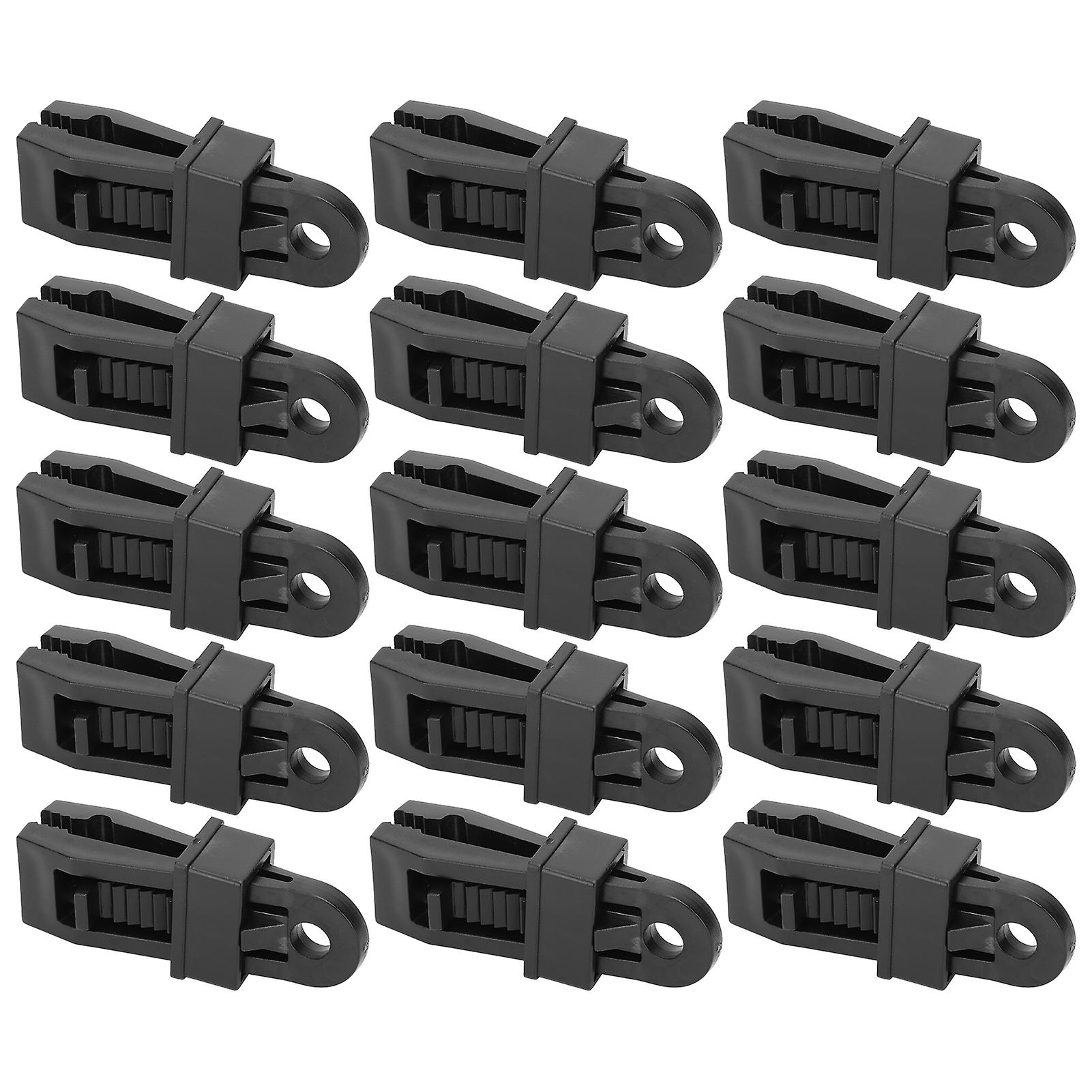 15pcs Outdoor Camping Windproof Tent Clip Portable Camping Canopy Awnings Clamp Nylon