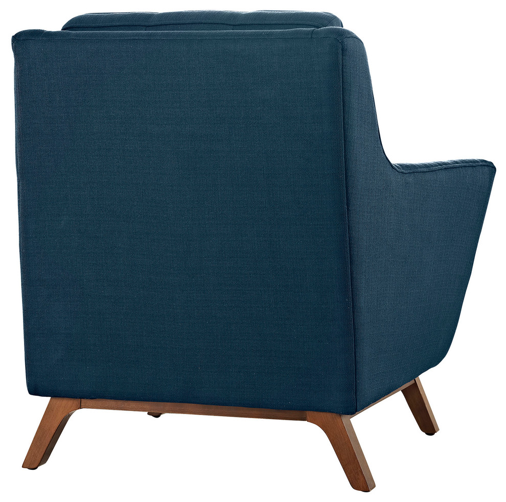 Modern Contemporary Fabric Armchair   Navy  Fabric   Armchairs And Accent Chairs   by House Bound  Houzz