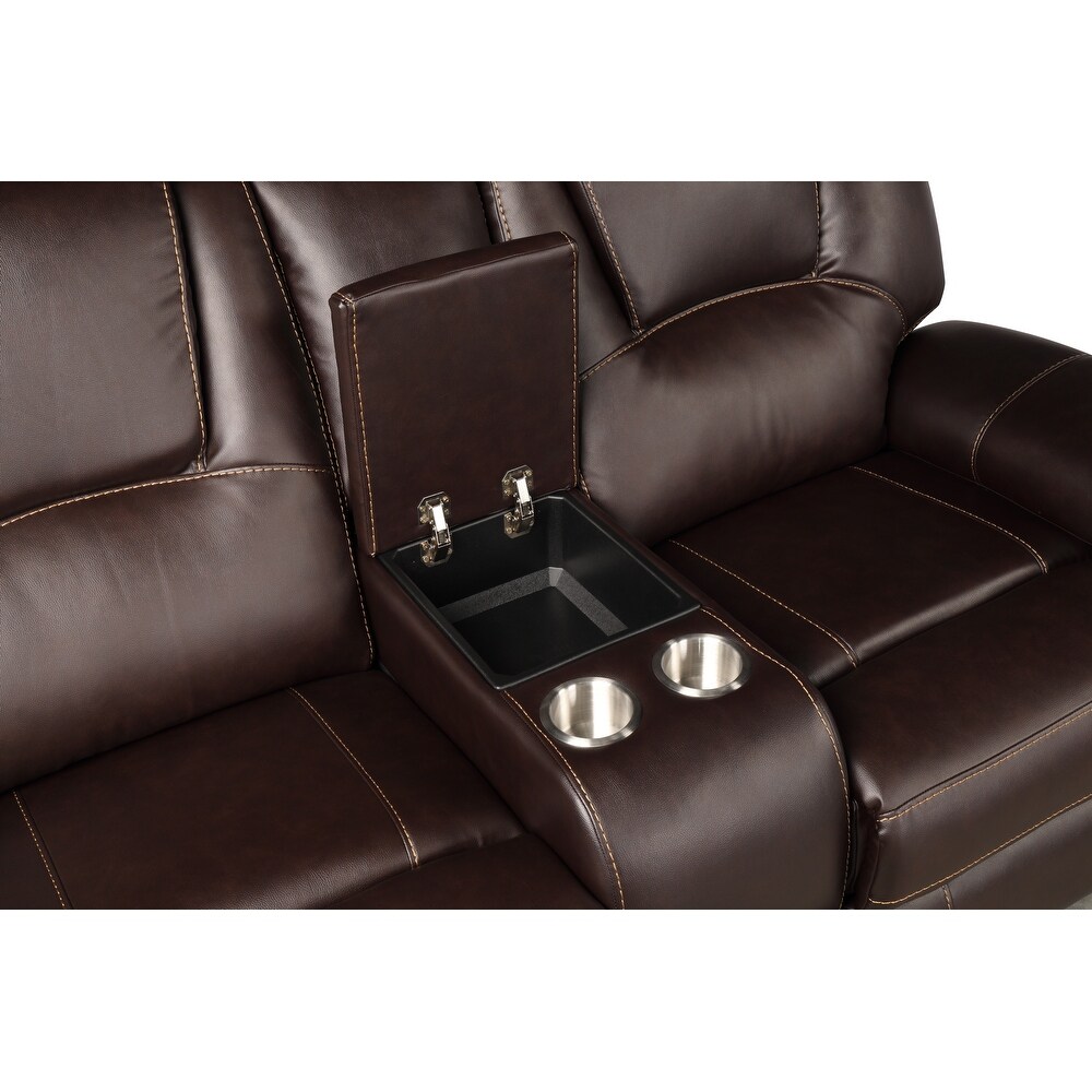 Hong Kong Transitional Style 2PC/3PC Power Reclining   USB Charger Port Sofa Made with Wood