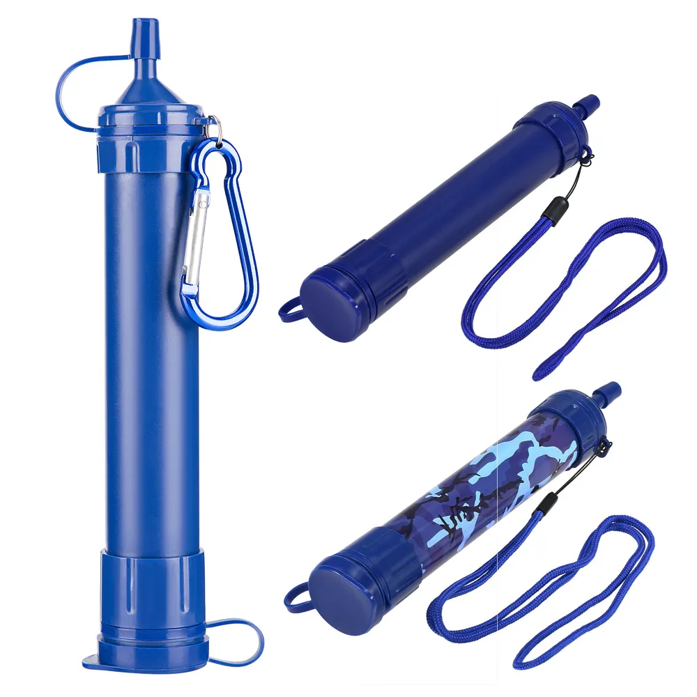 Portable Water Filter Straw 0.01 Micron 4500 Liters Outdoor Water Purifier for Camping and Hiking Survival