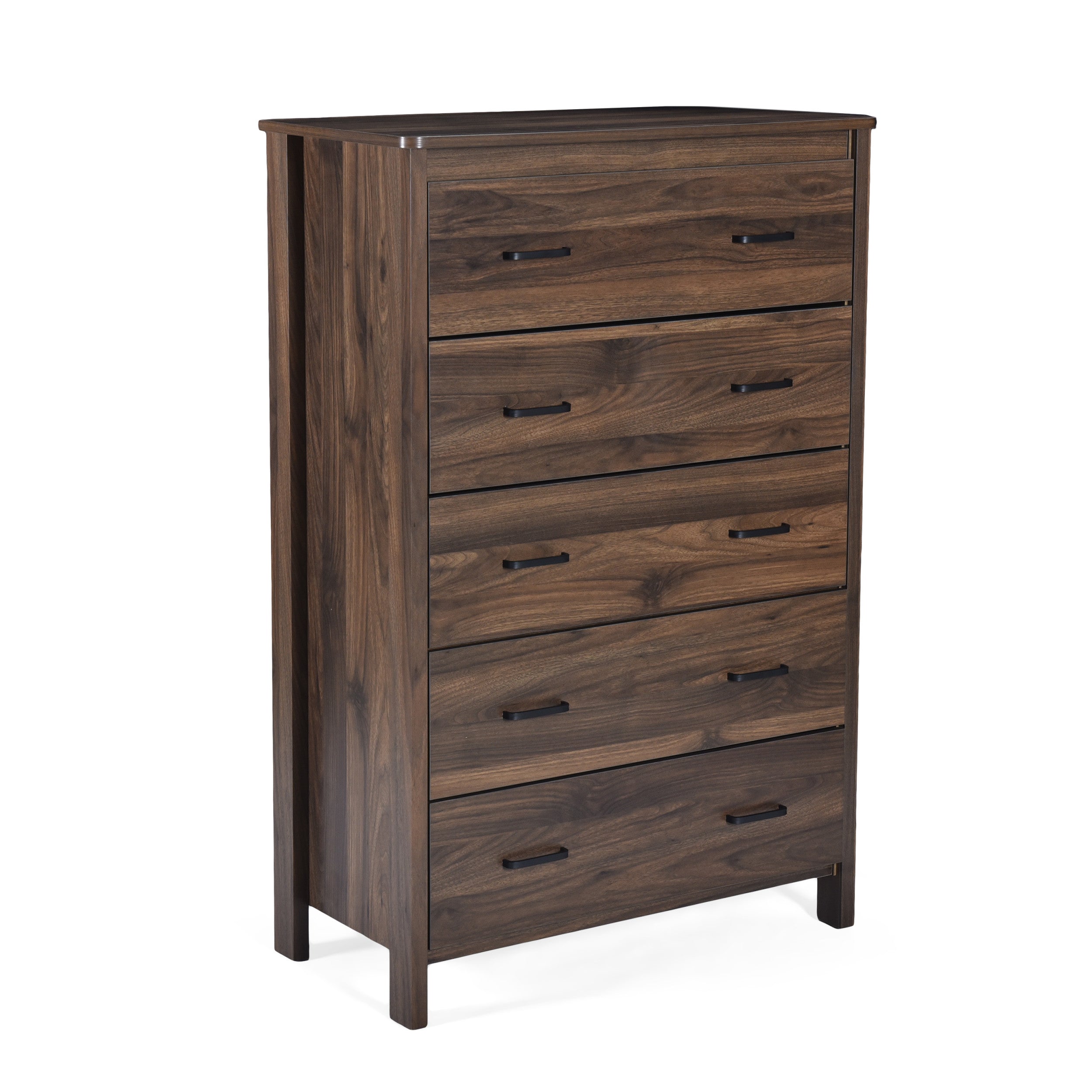 Noble House Hysham 5 Drawer Chest, Medium Brown