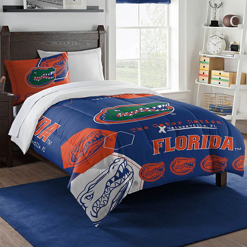 The Northwest Florida Gators Twin Comforter Set with Sham