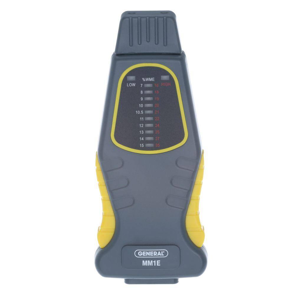 General Tools Pin-Type Moisture Meter with LED Bar Graph Display MM1E