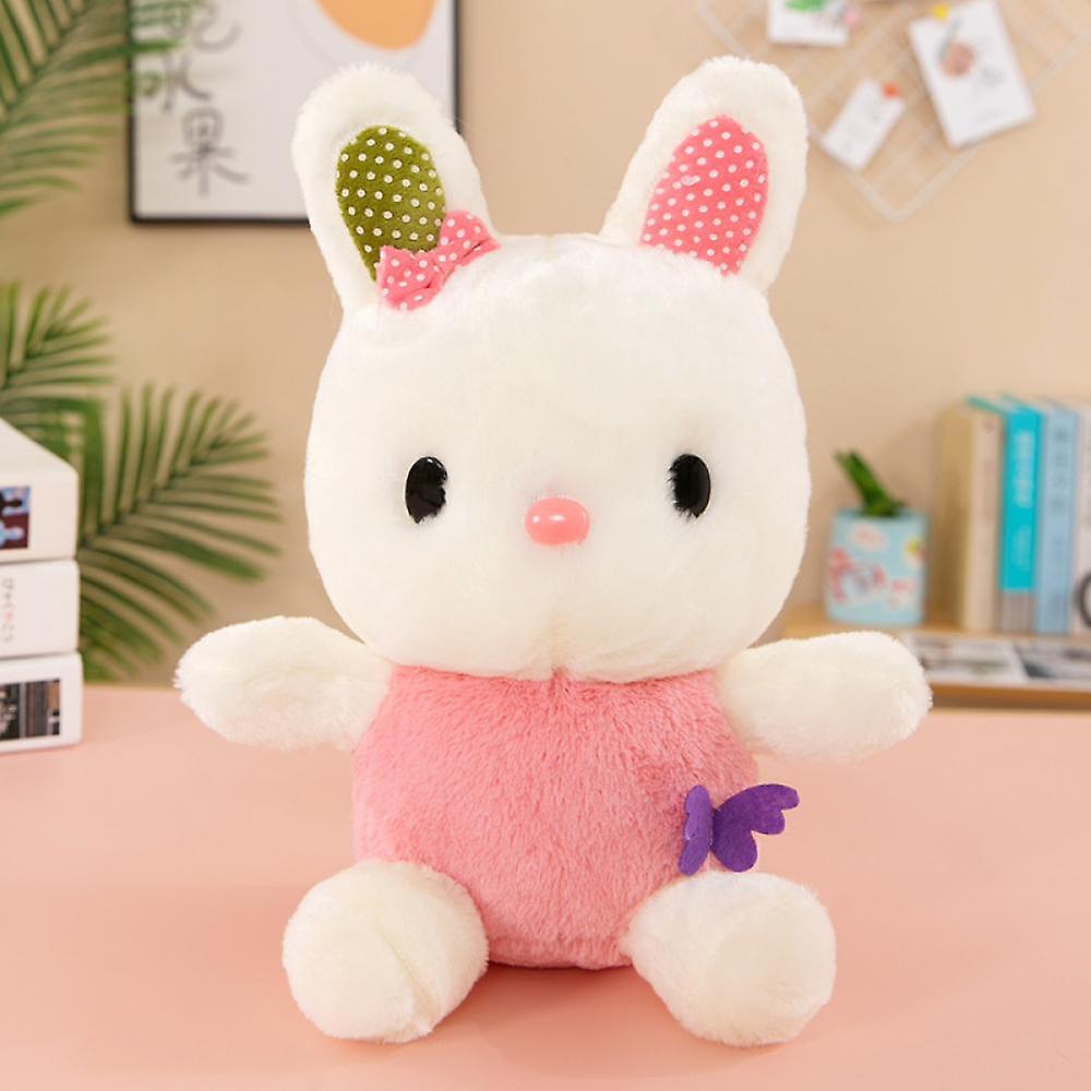 Bunny Stuffed Animal Pink Baby Rabbit Plush Cute Hare Doll Toy For Kids， 11.8