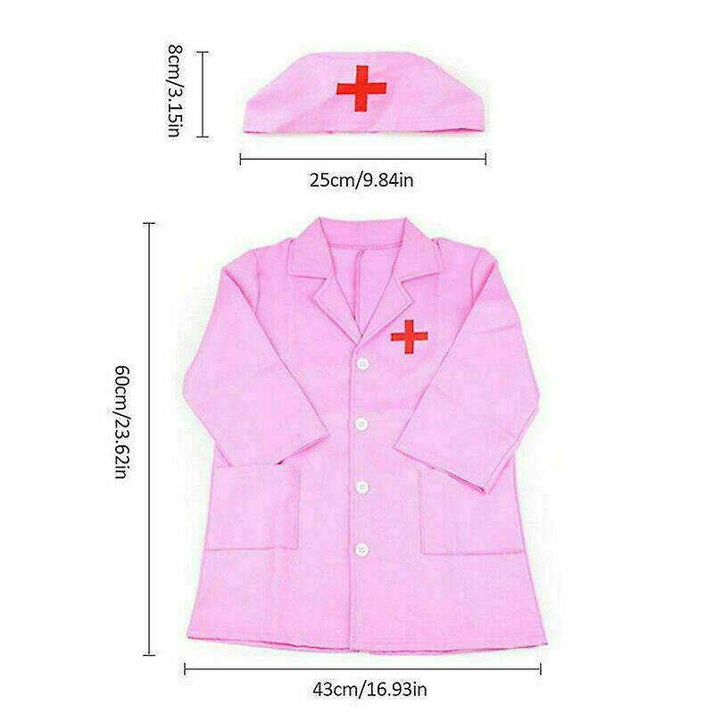 Children's Clothing Role Play Costume Learning Doctor Dress-up Kit For Kids+ Hat