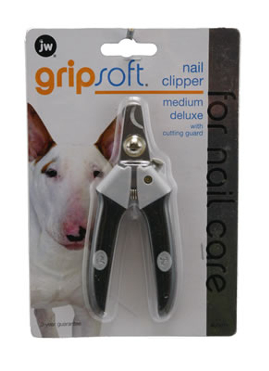 JW Pet Grip Soft Deluxe Medium Nail Clippers for Dogs