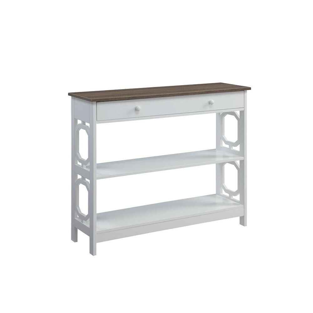 Convenience Concepts Omega 1 Drawer Console Table with Shelves