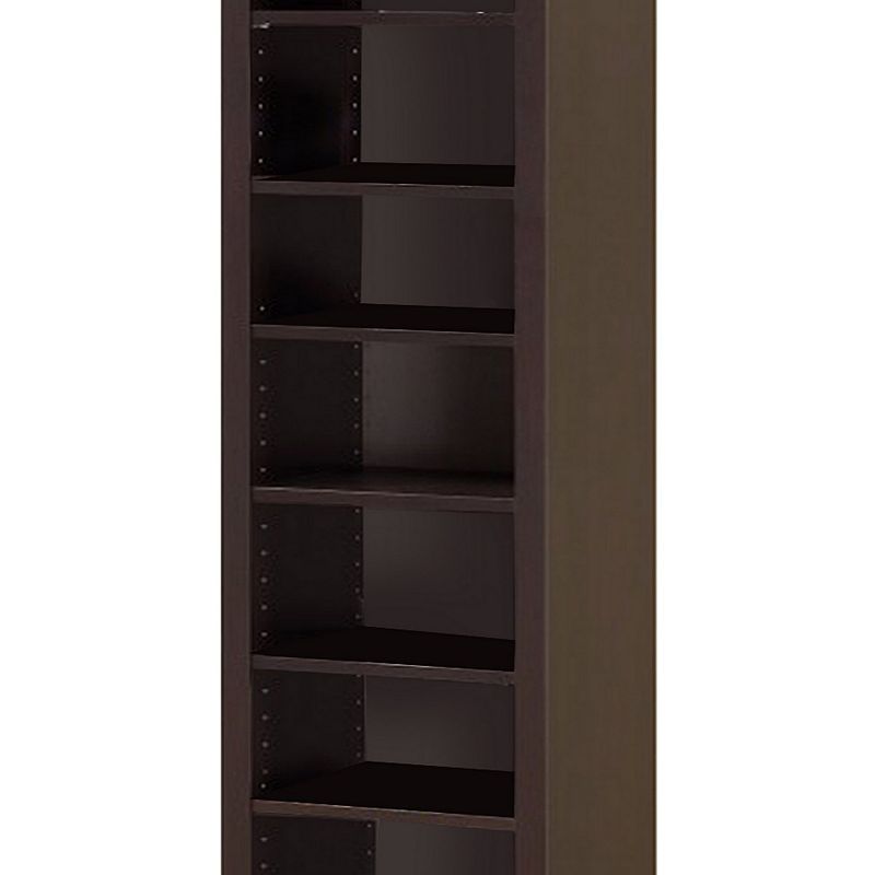 Glimmering Brown Narrow Wooden bookcase