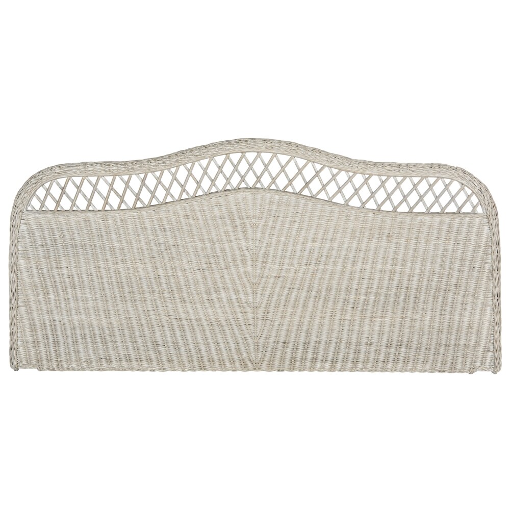 SAFAVIEH Sephina Antique Grey Rattan Headboard (Full)