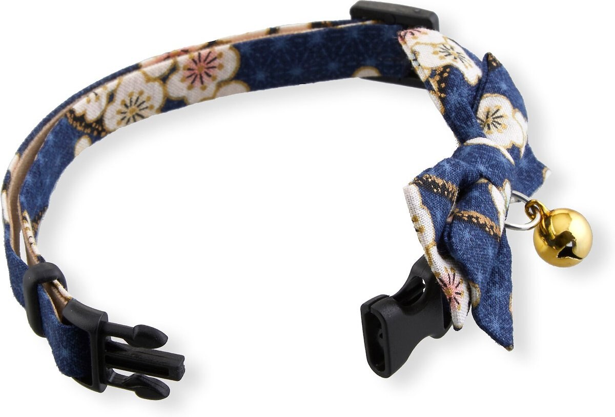 Necoichi Hanami Bow Tie Breakaway Cat Collar