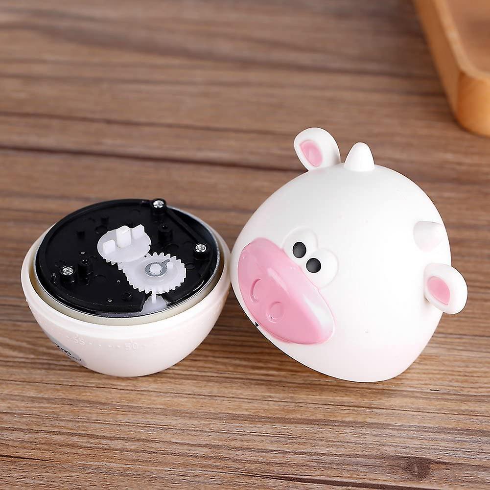 Cute Cartoon Mechanical Kitchen Timer 55 Minutes Cooking Supplieslovely Student Homework Plastic Timer Purple Bear