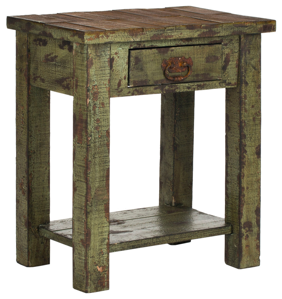 Safavieh Alfred End Table With Storage Drawer   Farmhouse   Side Tables And End Tables   by BisonOffice  Houzz