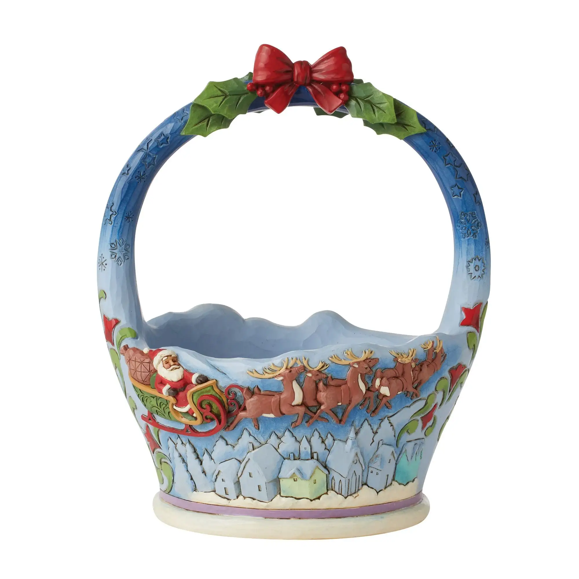 Christmas Basket with Scene