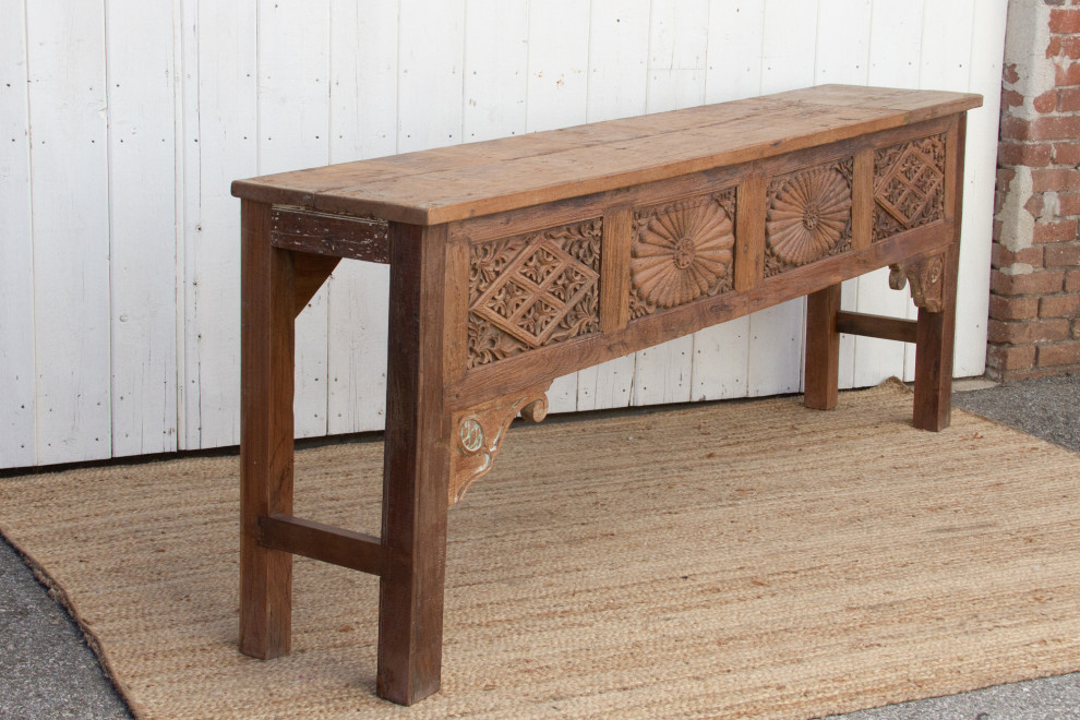 Fabulous Southern Indian Carved Console   Eclectic   Console Tables   by De cor  Houzz