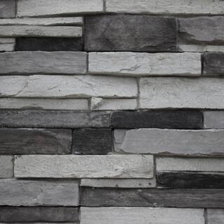 ADORN 23.5 in. x 6 in. Colorado Gray Stone Veneer Siding (Flats) CGFLAT