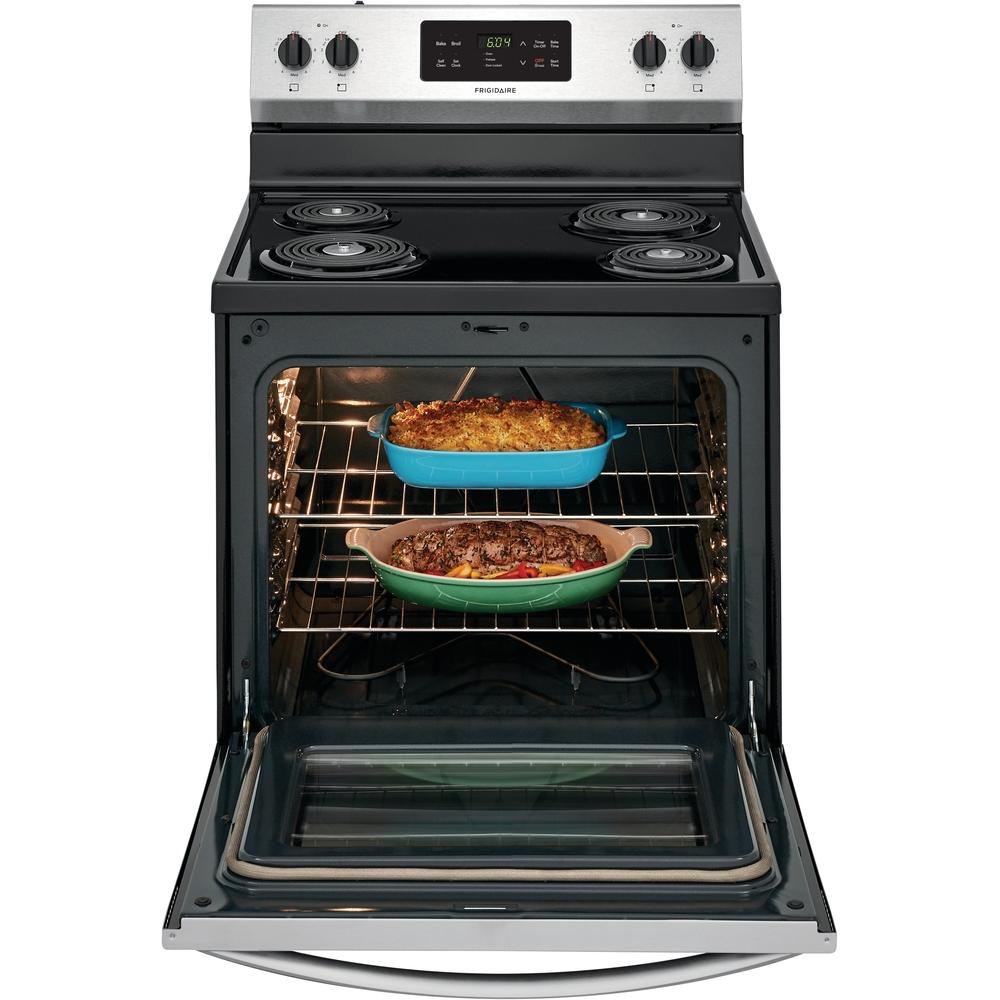 Frigidaire 30-inch Freestanding Electric Range with Self-Clean Oven CFEF3016VS