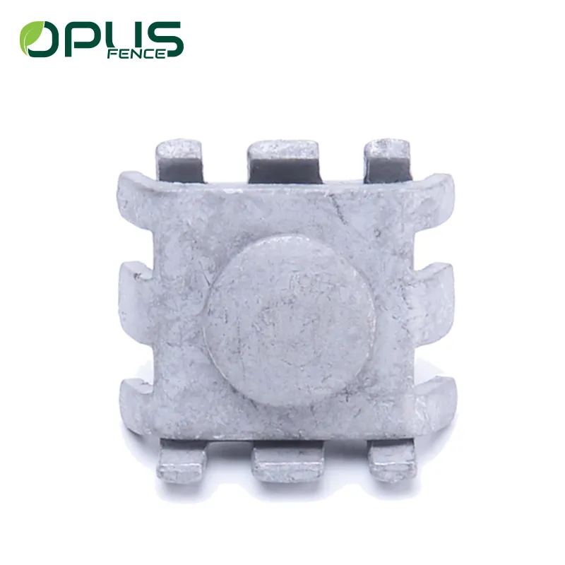 Adjustable galvanized metal fence aluminum connector for electric fences wires