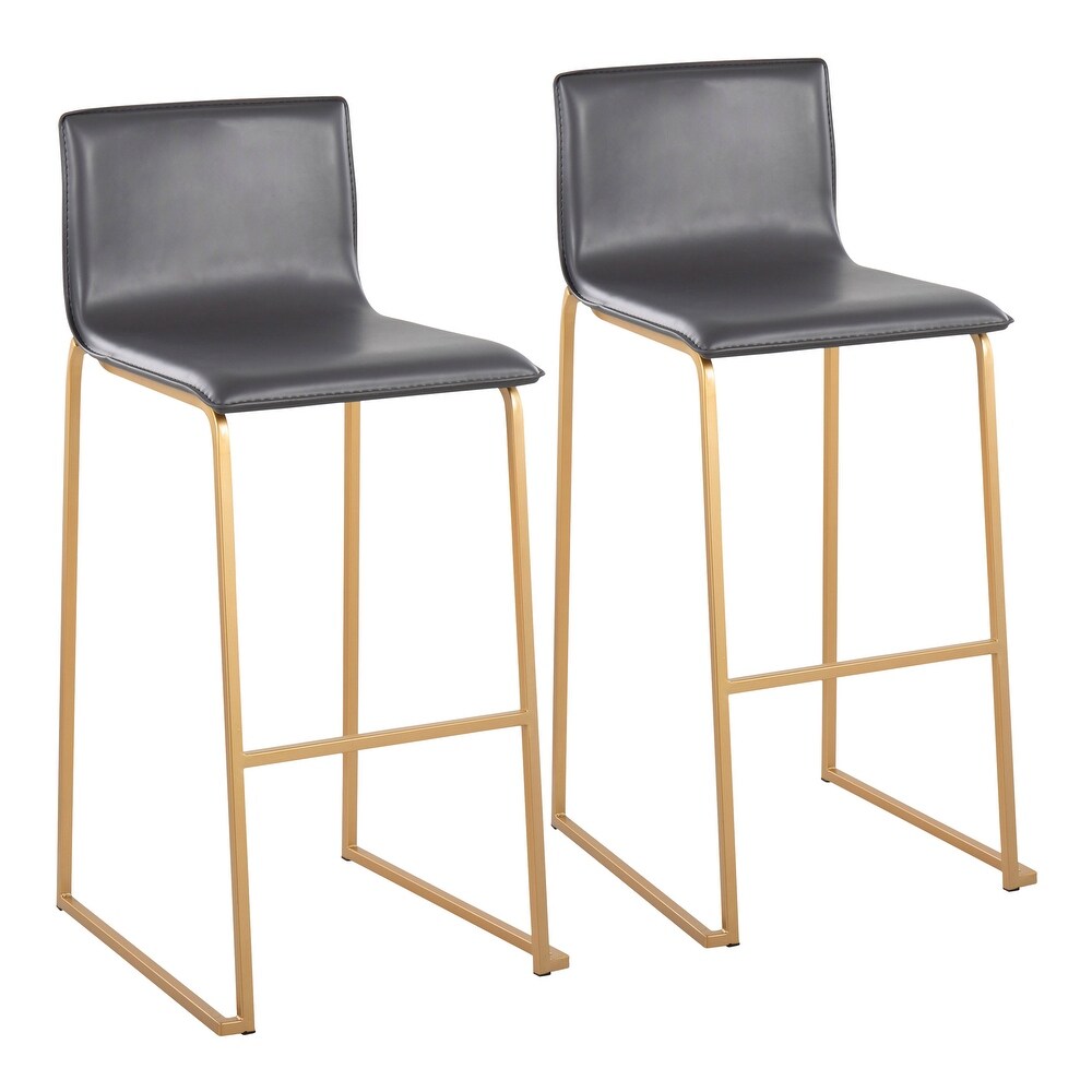 Silver Orchid Mara Upholstered Bar Stool   Set of 2