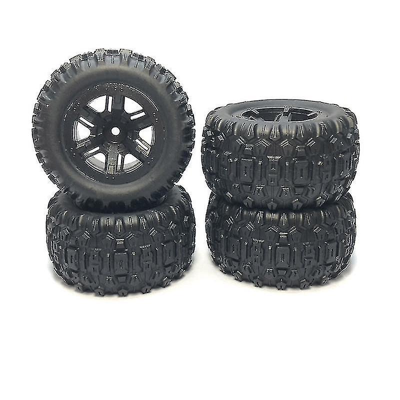 4pcs Rubber Tire Tyre Wheel For Go H16h H16e H16p 1/16 Rc Car Upgrade Parts Spare Accessories