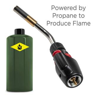 Ivation Propane Torch Torch Lighter with Trigger-Start Ignition and Adjustable Flame IVATSPT08