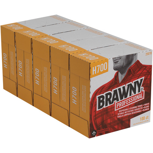 Georgia Pacific Brawny Professional H700 Disposable Cleaning Towels by GP Pro in Tall Box  GPC25070CT