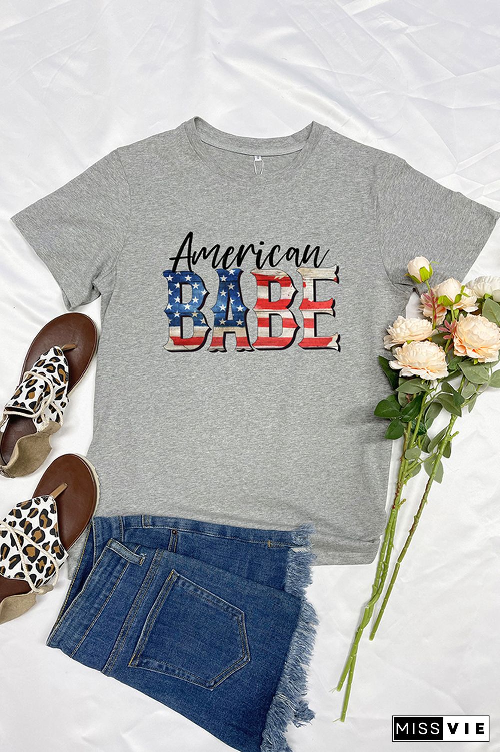 American Babe Graphic Tee Wholesale