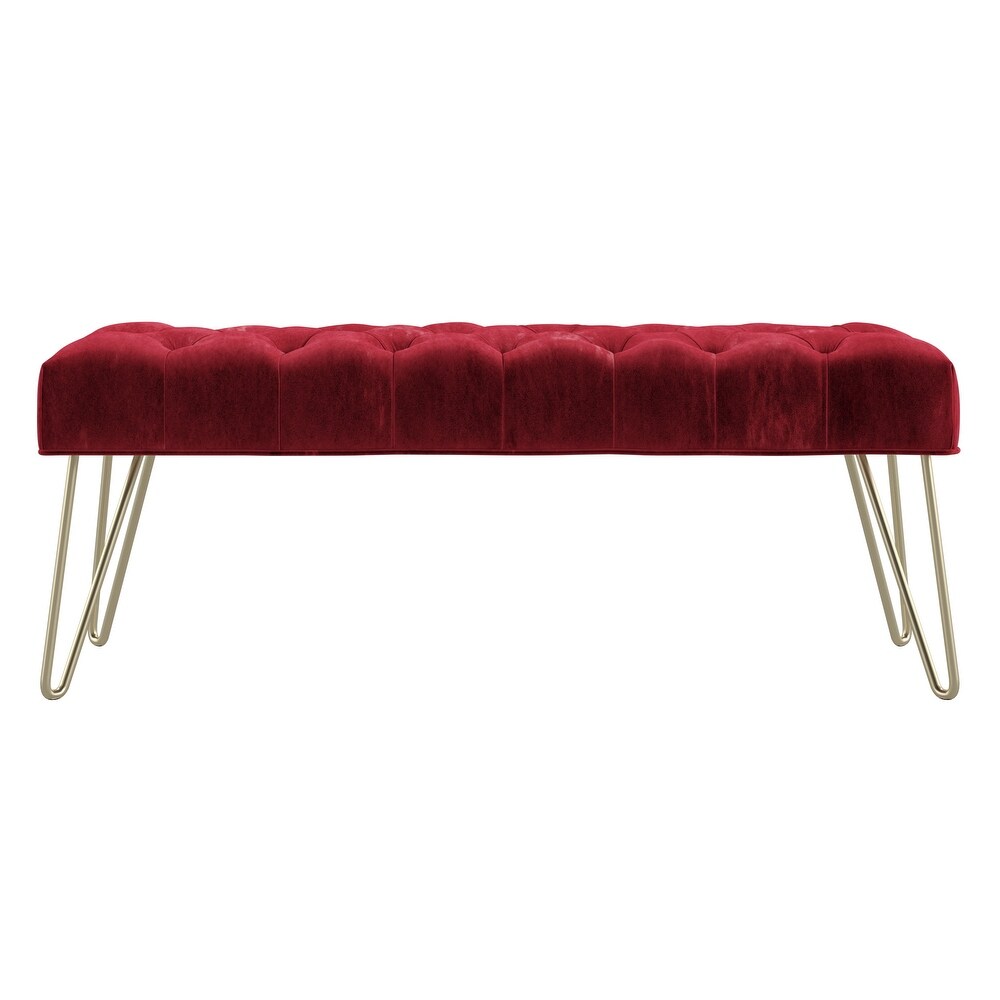 Klaus Velvet Tufted Bench by iNSPIRE Q Bold