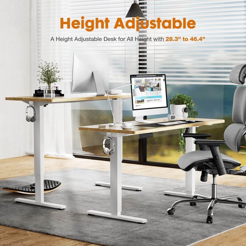 Electric Height Adjustable Ergonomic Computer Desk