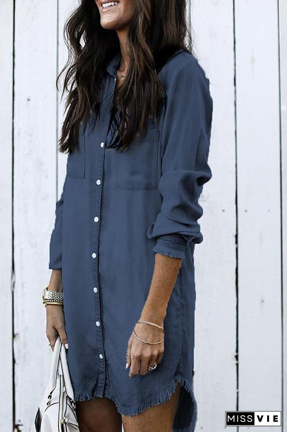 Denim Shirt Dress Overcoat