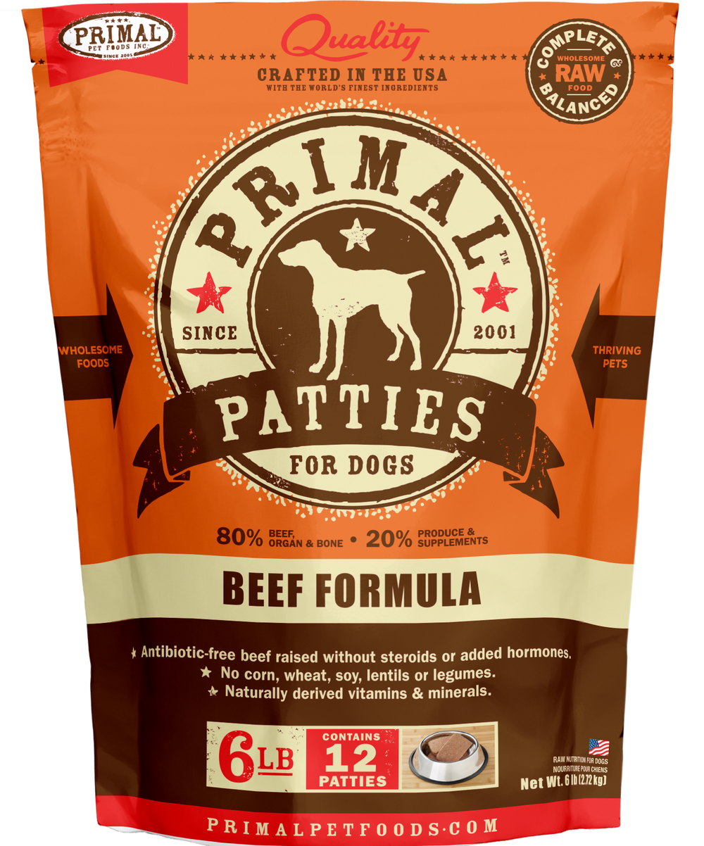 Primal Raw Frozen Beef Formula For Dogs