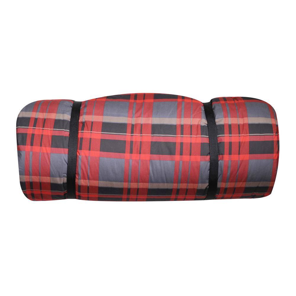 Disc-O-Bed Duvalay Extra-Large Lumberjack Pattern Luxury Memory Foam Sleeping Bag and Duvet 50324