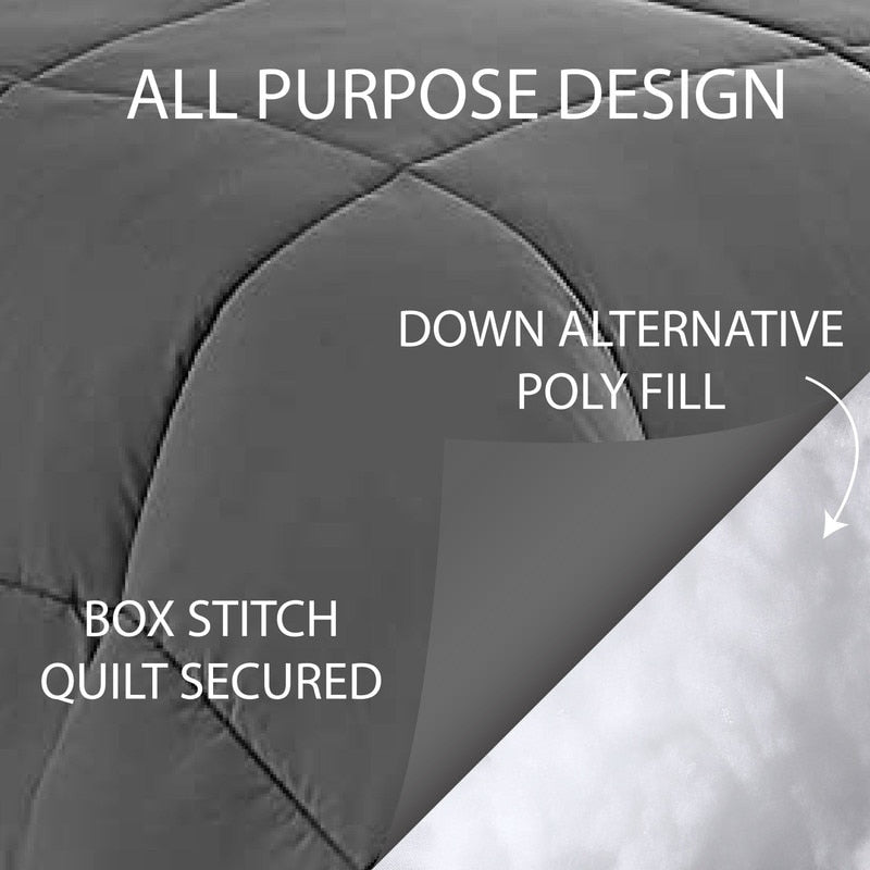 All-Season Down Alternative Comforter Duvet Insert in 5 Colors