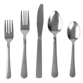 Home Basics Elle 180 Stainless Steel Flatware Set (Set of 20) HDC80164