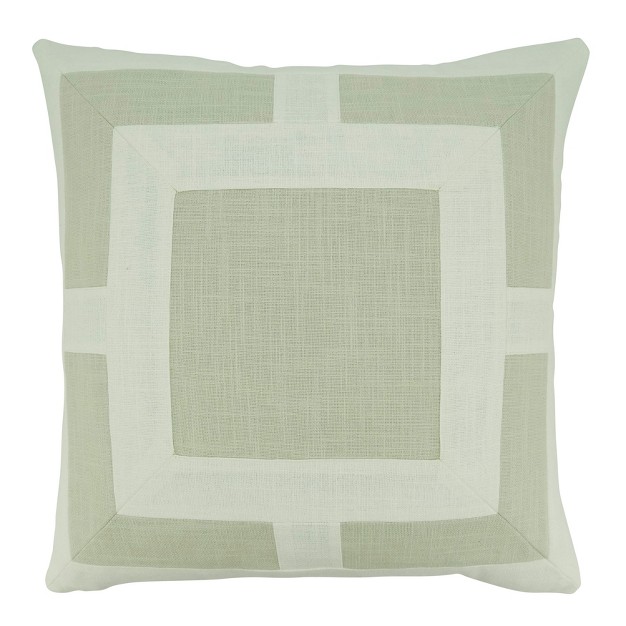 Saro Lifestyle Geometric Design Pillow Cover