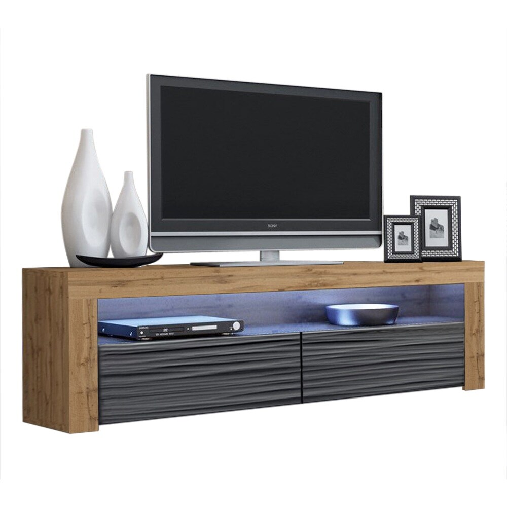 Milano Classic Modern 16 color LED 63 inch TV Stand