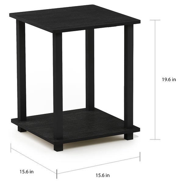 Porch and Den Rutherford Simplistic Square End Tables (Set of 2)