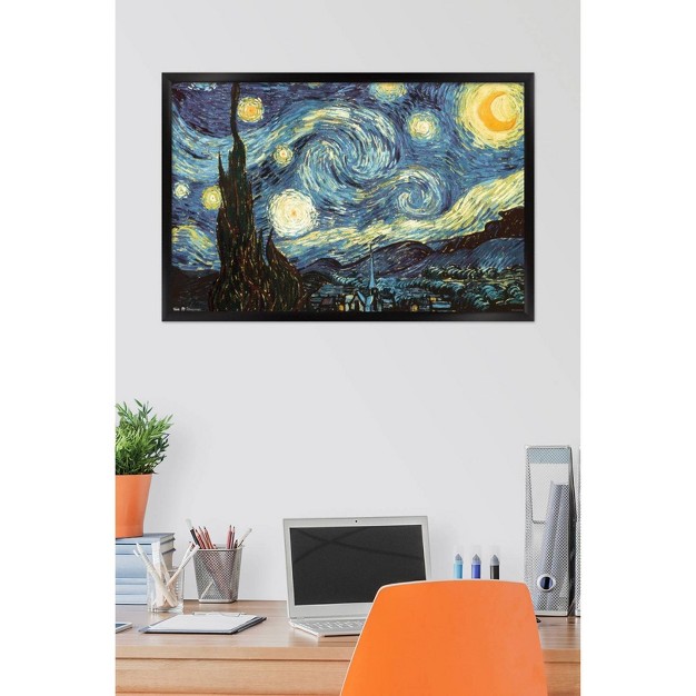 Starry Night Framed Poster Trends International