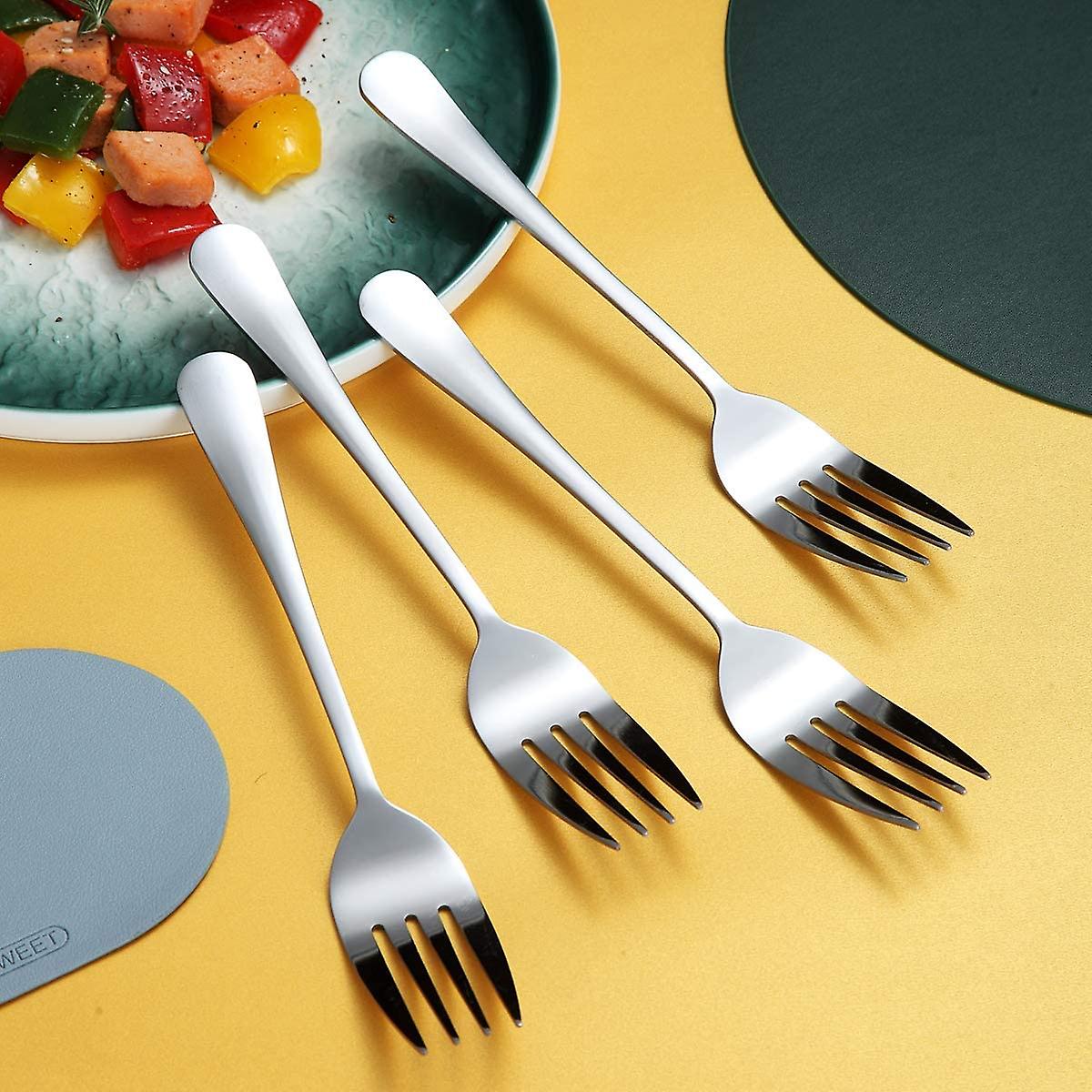 Serving Forks 4 Pieces， Serving Fork Cold Meat Fork Stainless Steel Serving Utensils， Serving Set Packing Of 4