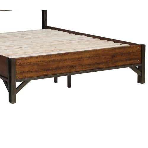 Industrial Design Platform Bed 1pc Eastern King Si...