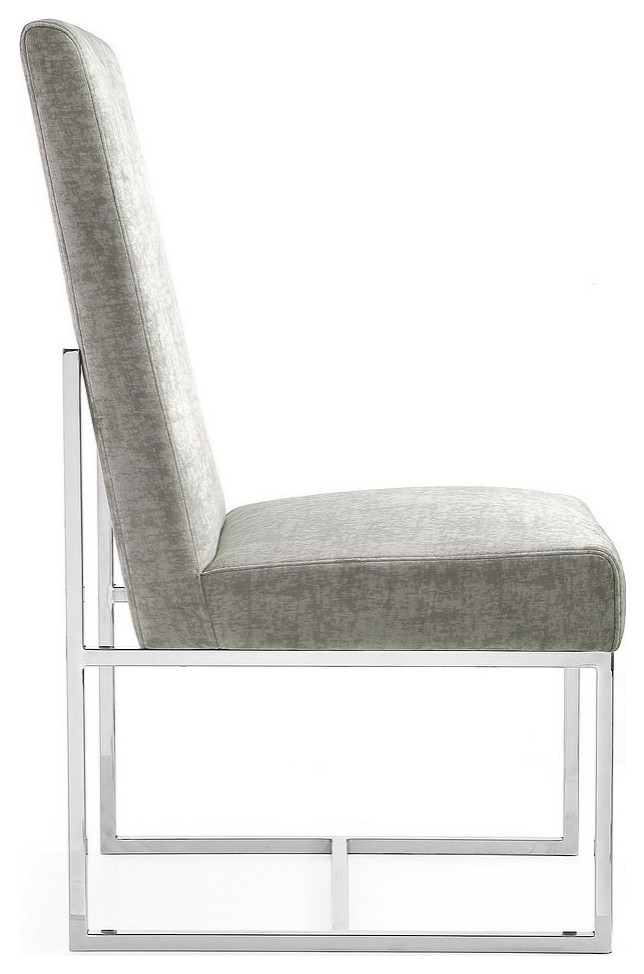 Manhattan Comfort Element Velvet Dining Chair   Contemporary   Dining Chairs   by Manhattan Comfort  Houzz