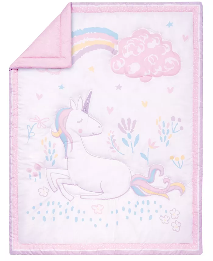 Trend Lab Sammy and Lou Sweet Unicorn 4 Piece Crib Bedding Set