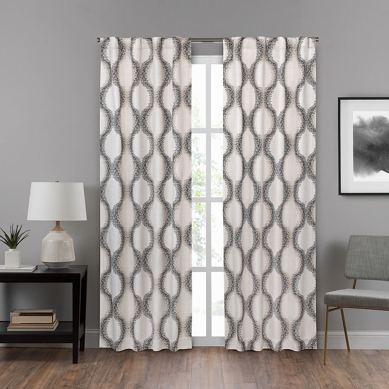 eclipse Draftstopper Summit Geo 1-Panel Window Curtain