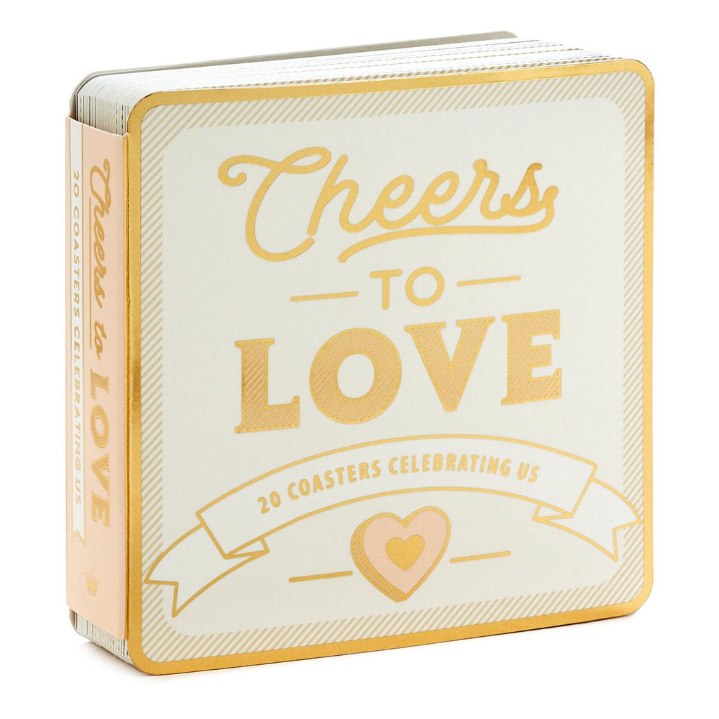 Hallmark  Cheers to Love Coaster Book, Set of 20