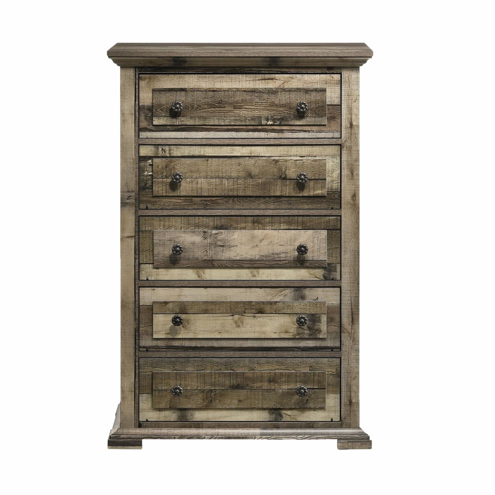 Picket House Furnishings Shayne 5-Drawer Chest in Drift