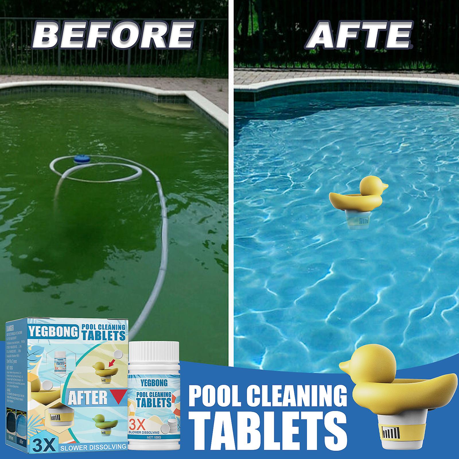 Pool Cleaningeffervescent Tabletswater Cleansingdecontamination Clarifying Hot Spring Bathroompharmator Instant Cleaning