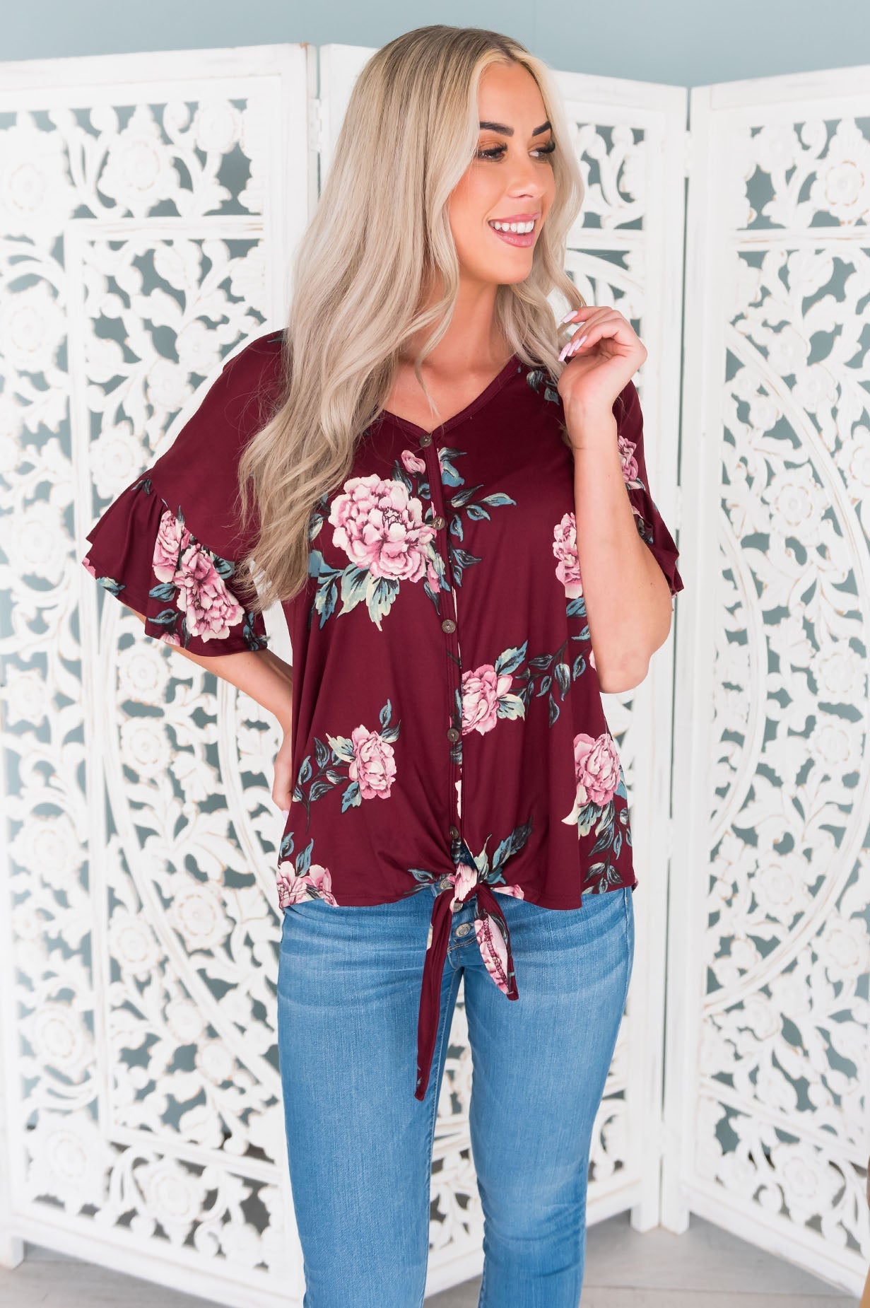 Floral Cutie Modest Top