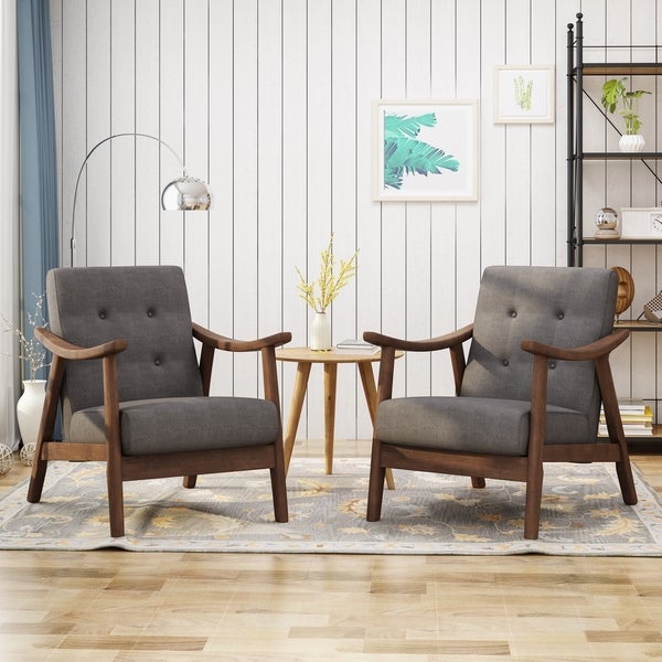 Chabani Mid-Century Modern Accent Chairs (Set of 2) by Christopher Knight Home