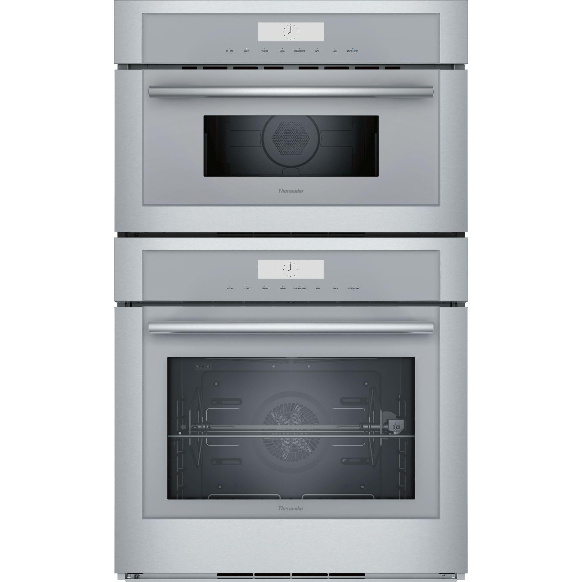 Thermador 30-inch, 6.1 cu.ft. Built-in Combination Wall Oven with Speed Oven MEDMC301WS